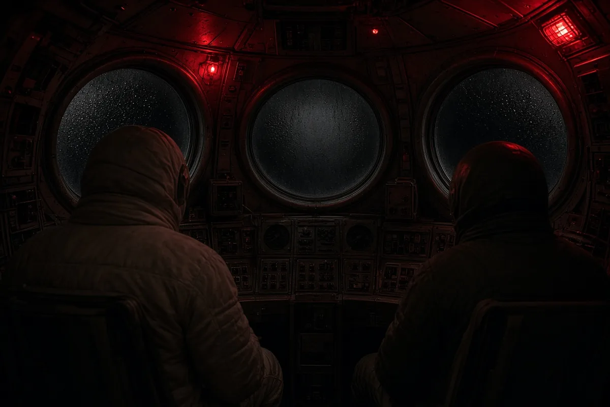 Power was drastically reduced to conserve electricity for re-entry after the explosion.