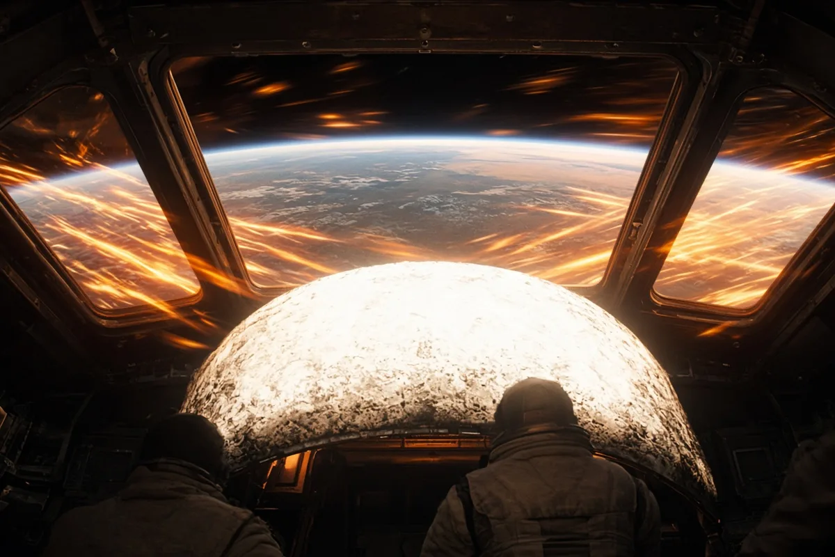 Apollo 13's command module endured re-entry temperatures exceeding 2,500 degrees Celsius on April 17, 1970.