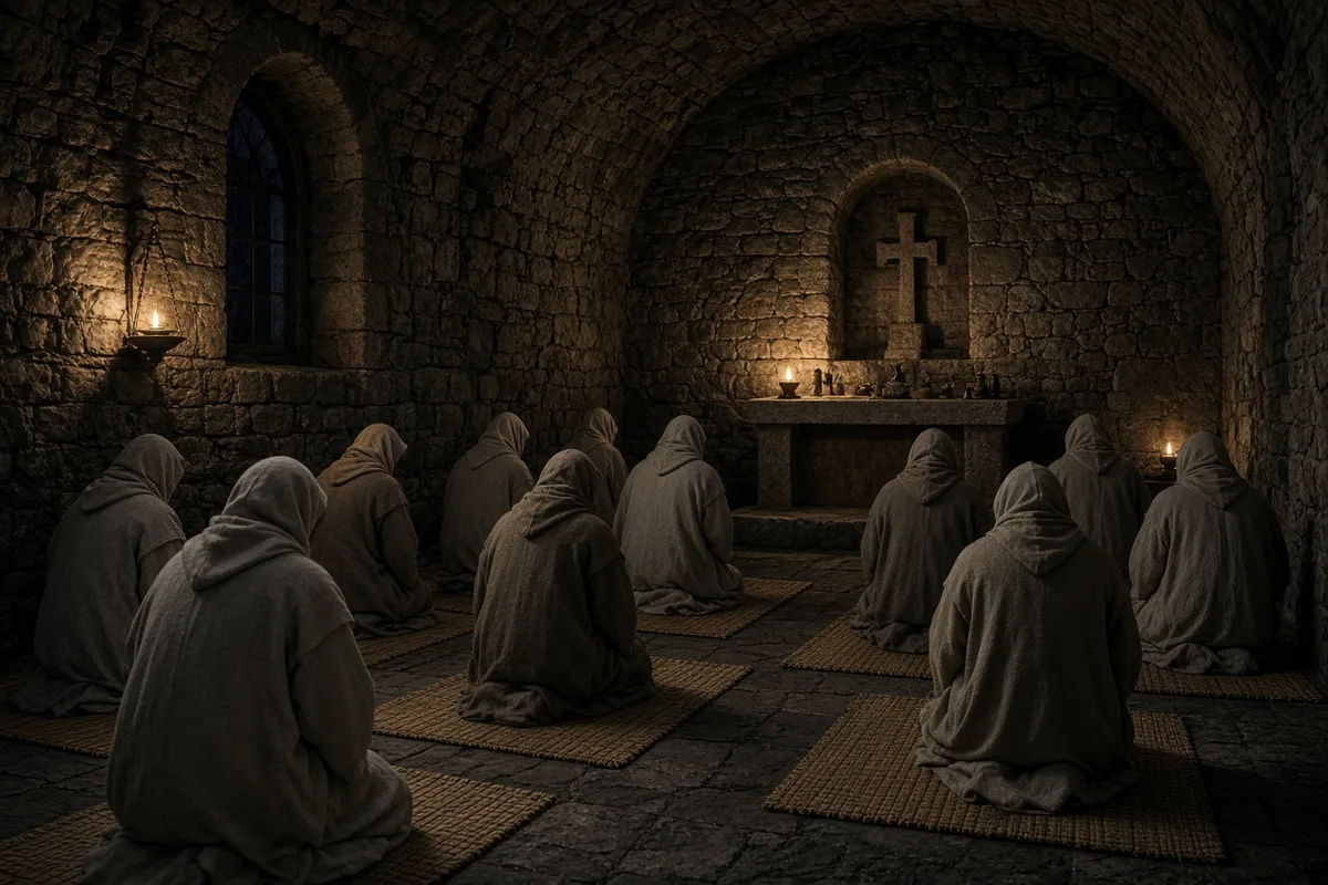 The rigorous Irish rule introduced by Columbanus emphasized disciplined prayer and communal order.