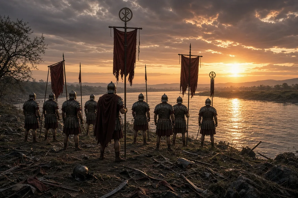 Constantine emerged victorious and became sole ruler of the Western Roman Empire.