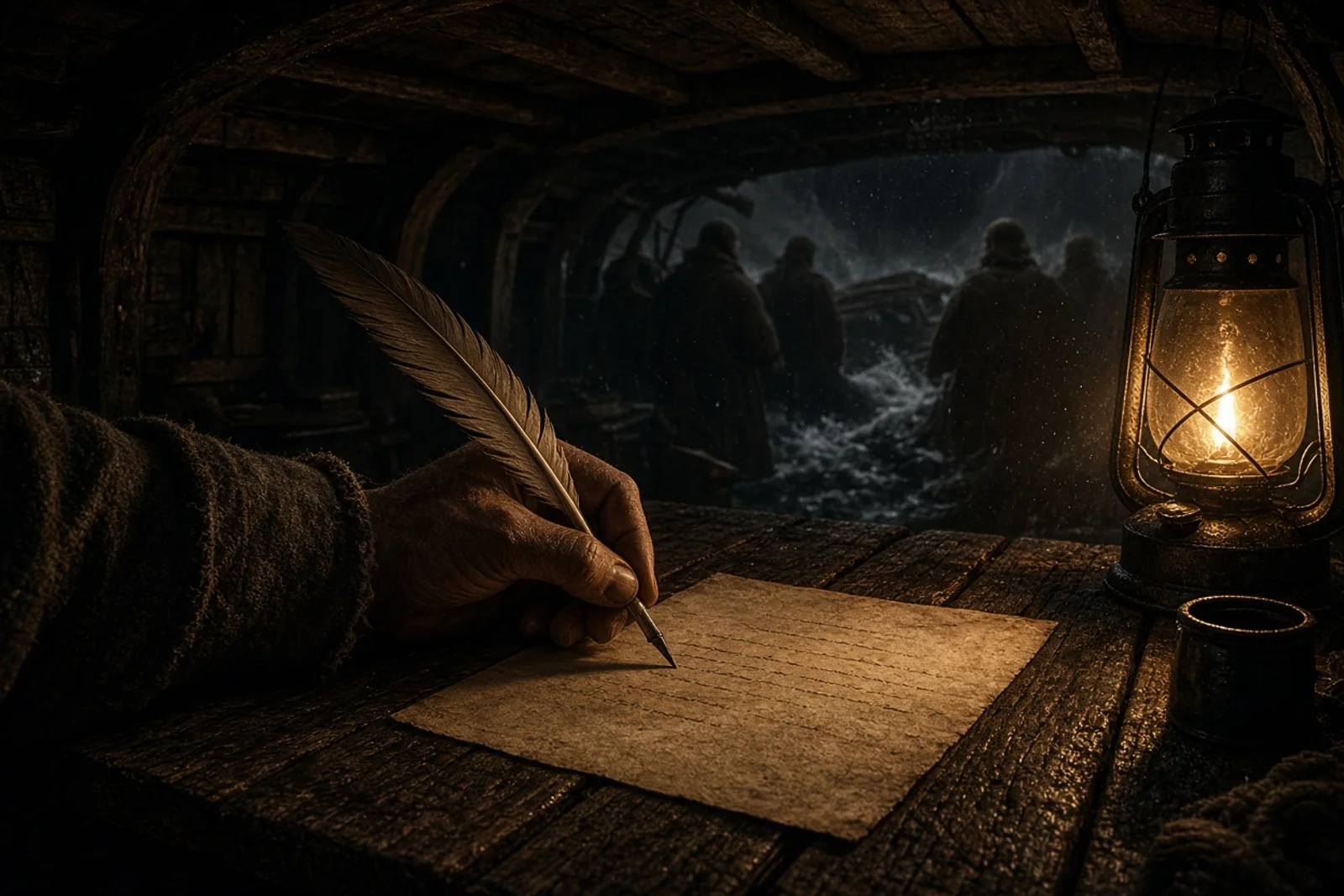 Pilgrims Sign Mayflower Compact