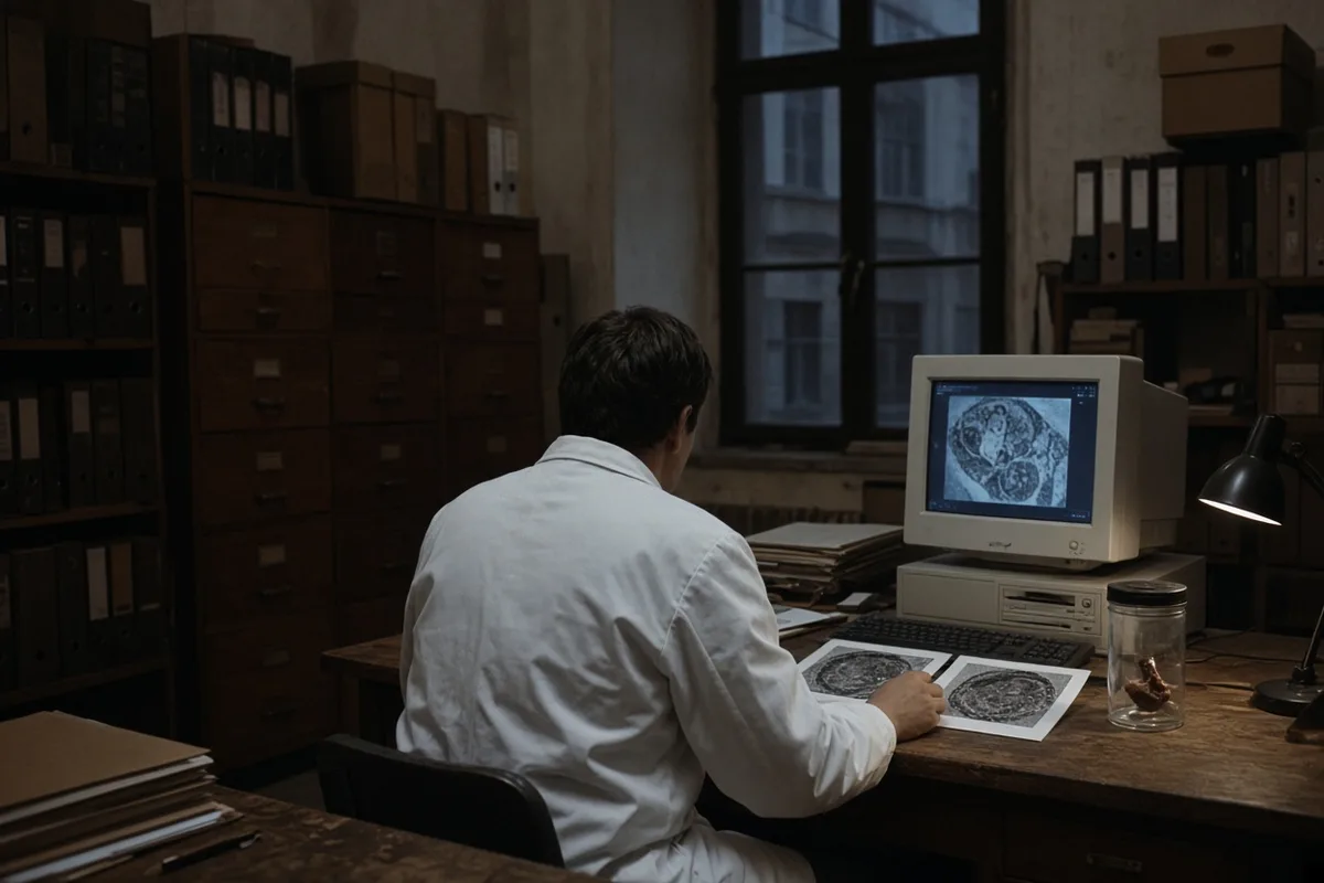 Findings of cardiac muscle cells were recorded and archived from the examination.