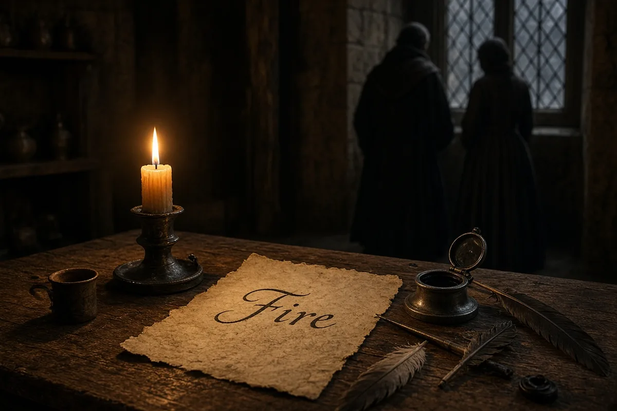 Pascal recorded his vision of divine fire on the document later known as the Memorial.