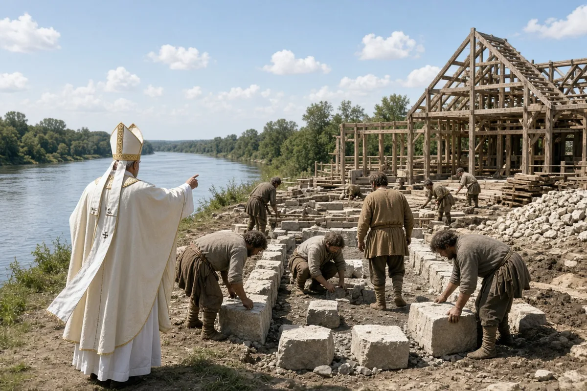 Martin later became bishop of Tours and established the first Western monastic community at Marmoutier.