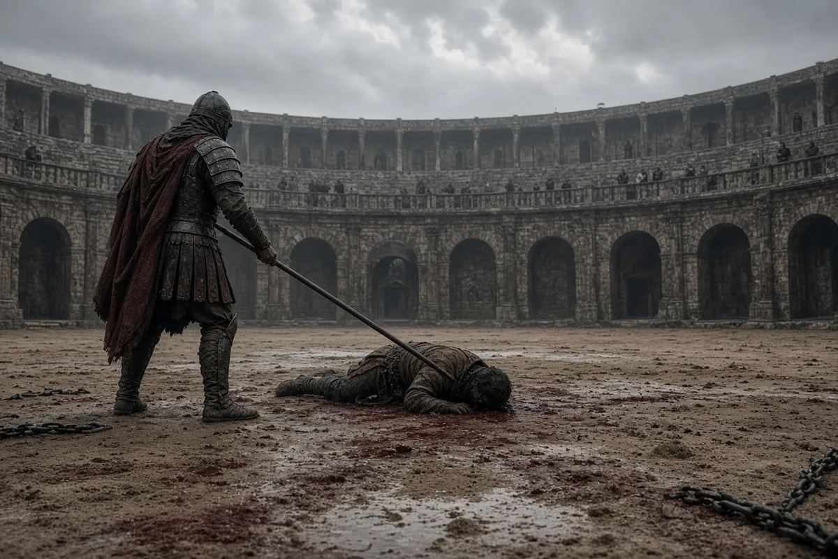 After prolonged daily torture, Blandina was killed in the Lyon amphitheater.