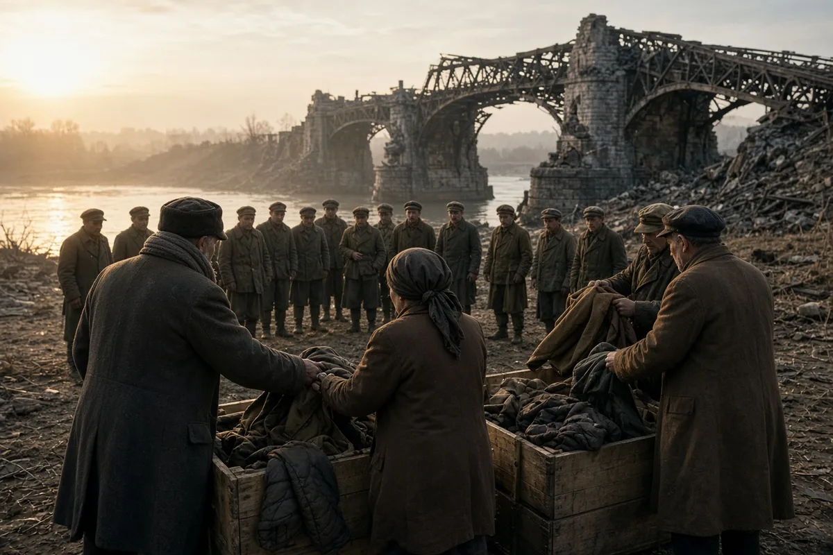 Clothing donations to captured soldiers occurred throughout Le Mans in 1945.