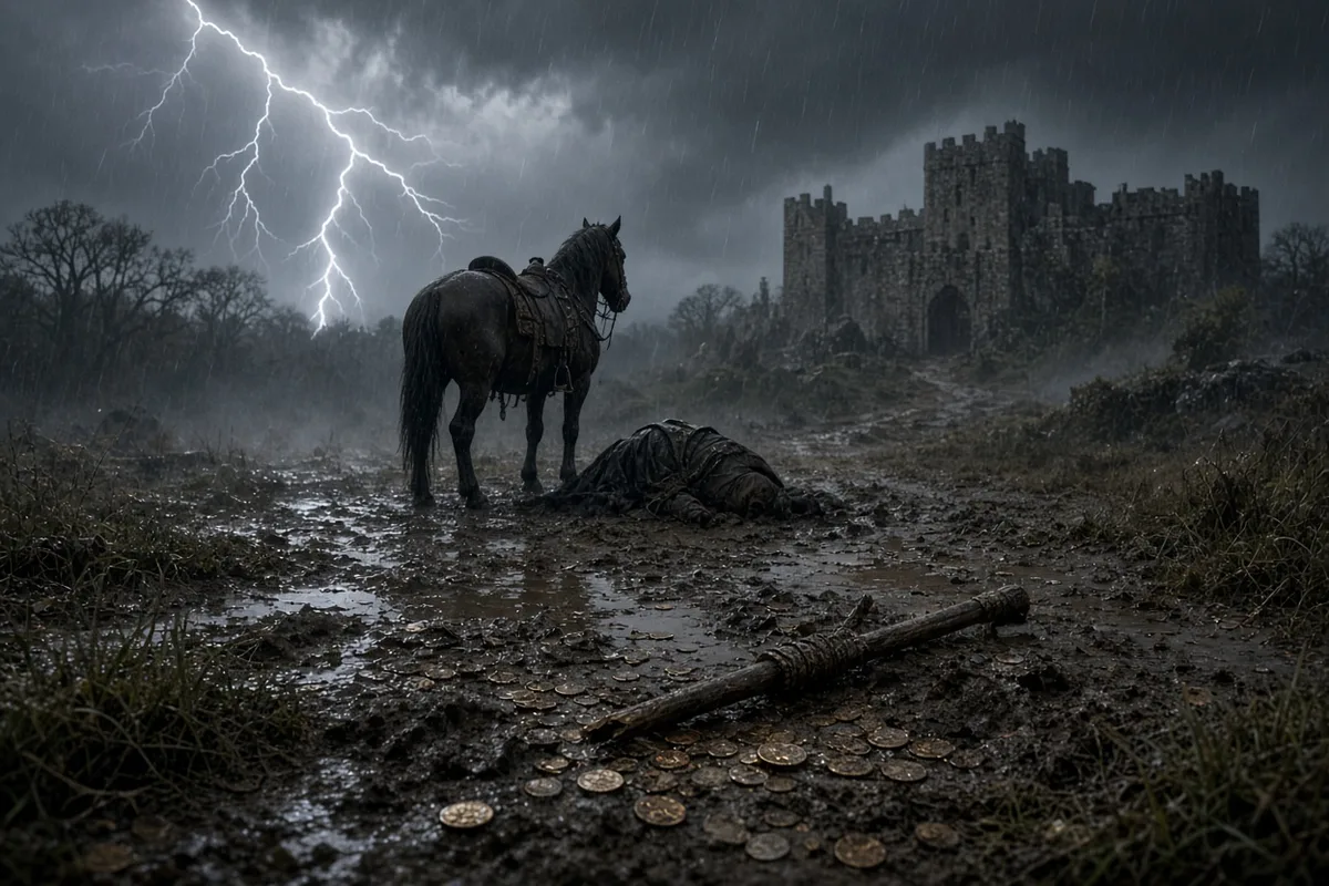 The near-fatal strike prompted Norbert's immediate conversion and vow of reform.