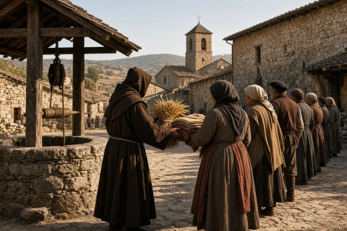 He sold his possessions and gave the proceeds to the poor while preaching repentance.