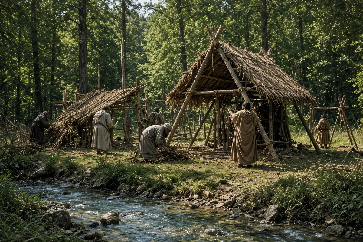 In 1120 the community began building the first Premonstratensian house at Prémontré.