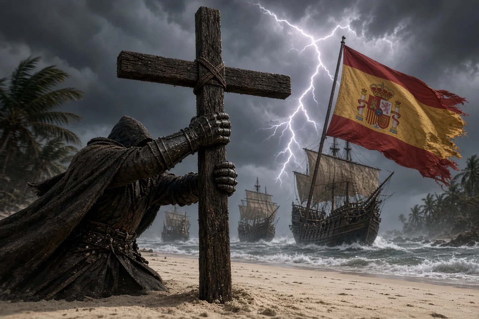 Christopher Columbus Names Island After the Savior