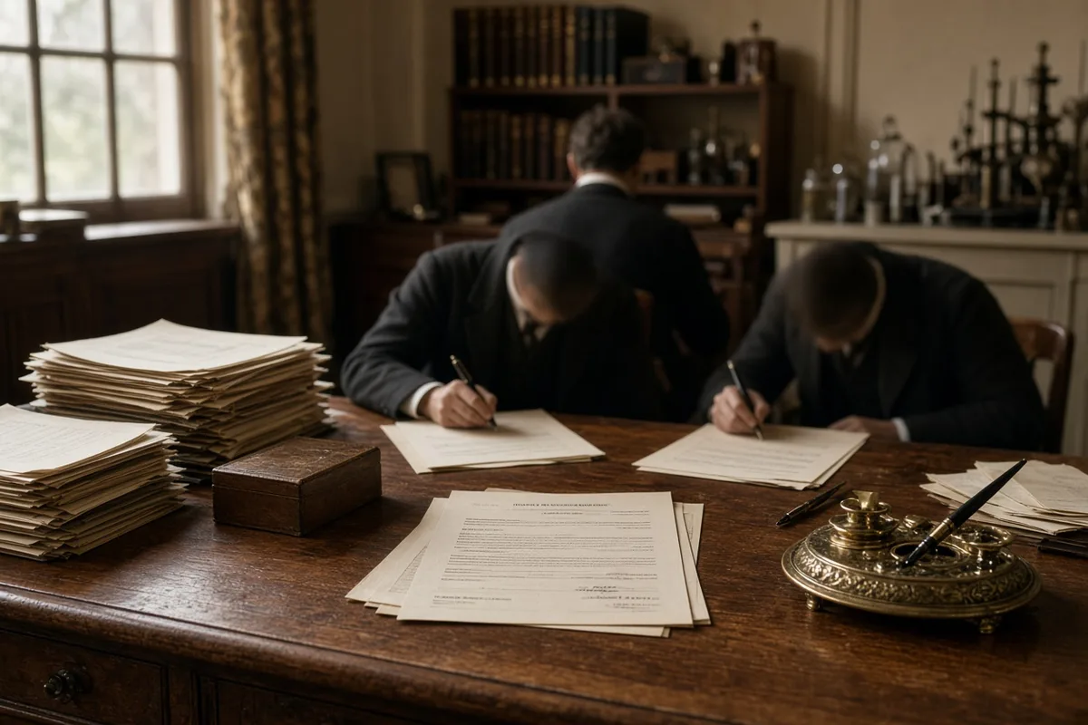 Official medical affidavits were completed and notarized to document the 1954 cure.