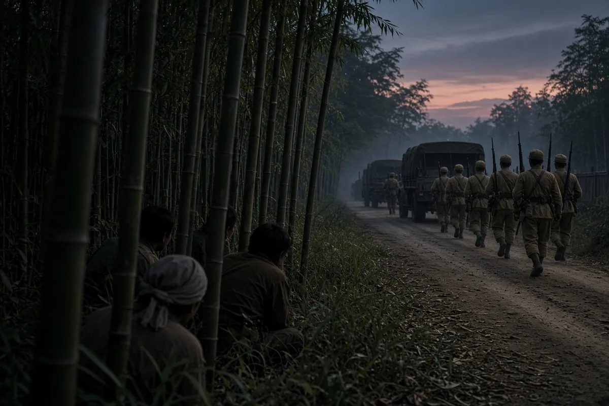 Aylward guided the orphans past Japanese forces during the invasion.