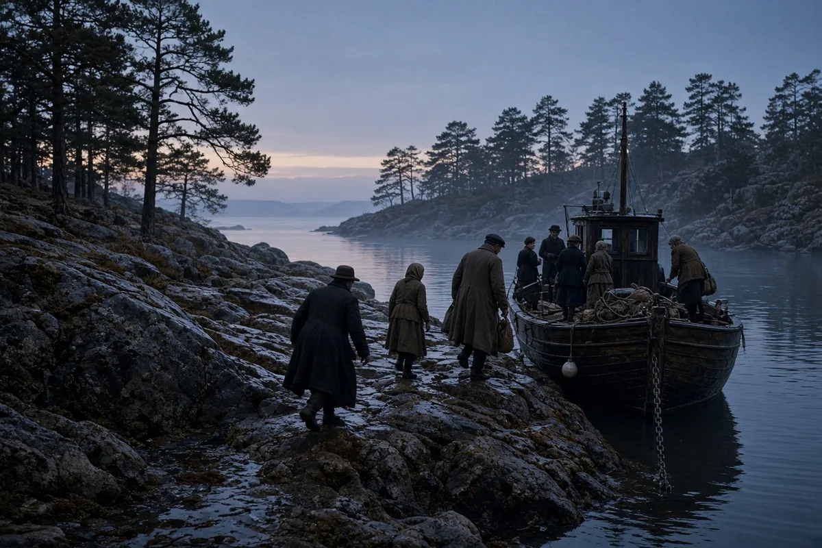 Upon reaching Sweden, the rescued Jews disembarked safely, marking the success of the Danish rescue effort.