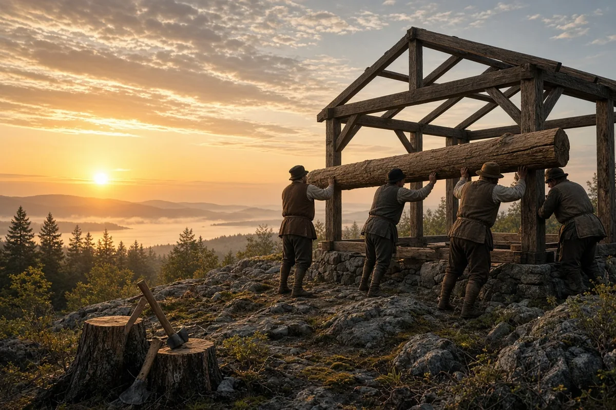 Anskar oversaw construction of Scandinavia's earliest known Christian church buildings in 829.