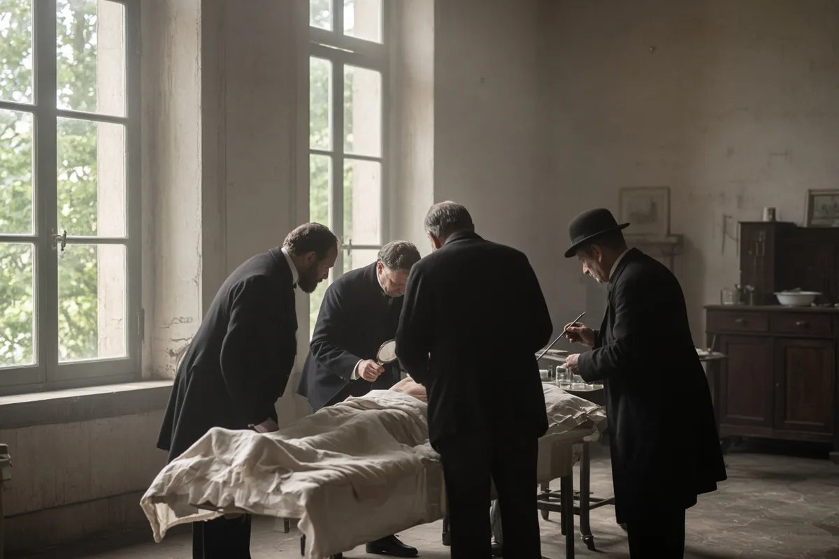 Marie Lemarchand underwent a detailed medical examination before entering the baths at Lourdes.