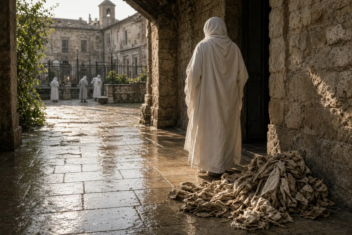 Marie Lemarchand emerged from the bath at Lourdes showing visible signs of change.