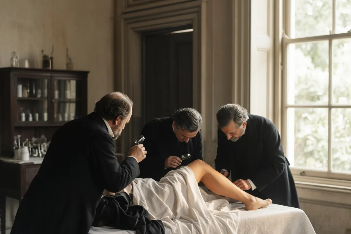 Marie Lemarchand was re-examined by physicians immediately after the bath at Lourdes.
