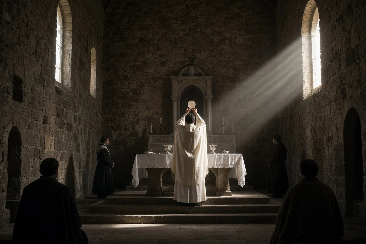 In 1263 a priest celebrated Mass in the church of Bolsena, Italy.