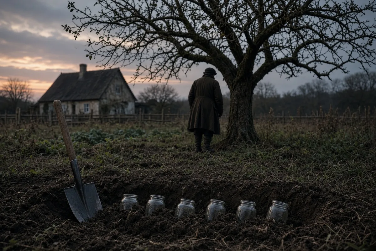 The jars containing children's identities were buried under an apple tree near the ghetto wall, the only hidden record of who they truly were.