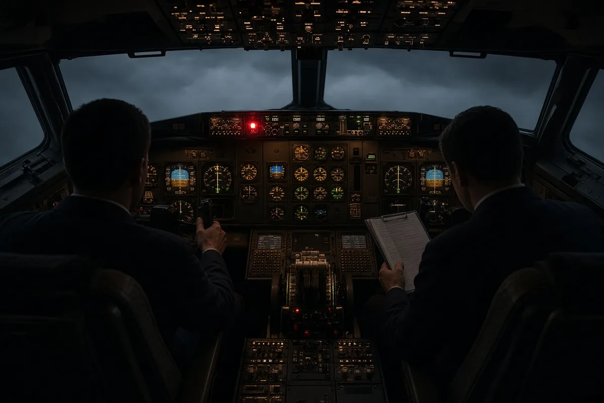 Captain Chesley Sullenberger and First Officer Jeffrey Skiles worked through emergency procedures after losing all engine thrust, with Sullenberger radioing, 'We're gonna be in the Hudson.'