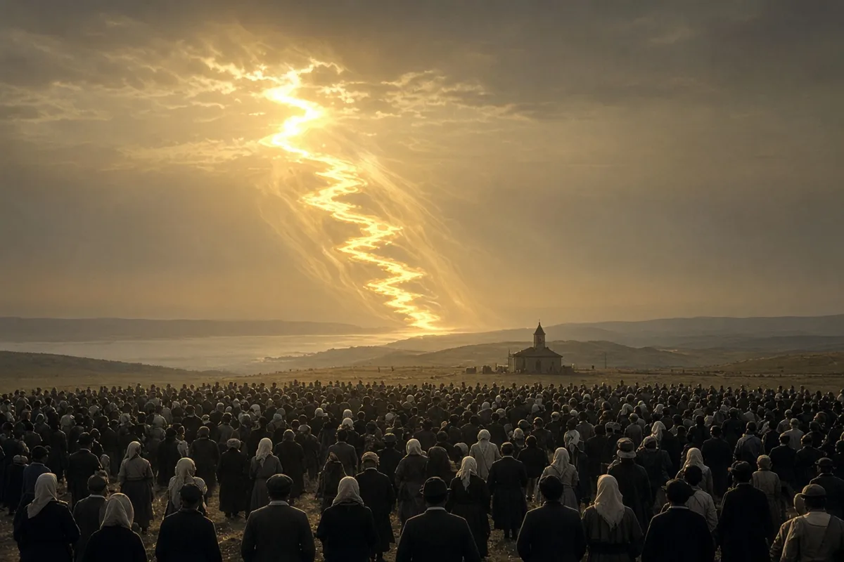 Many witnesses, including skeptics, described the sun appearing to plunge toward the earth.