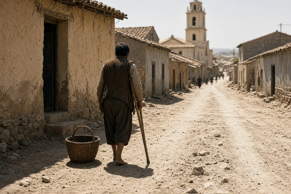 After the amputation, Miguel Pellicer lived in Calanda using only his left leg.