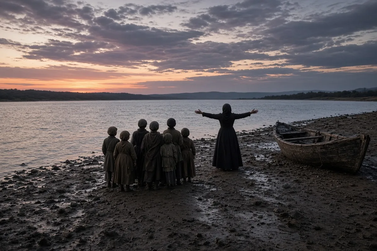 She sang with the children to keep them moving through exhaustion until they crossed the Yellow River to safety in Sian.
