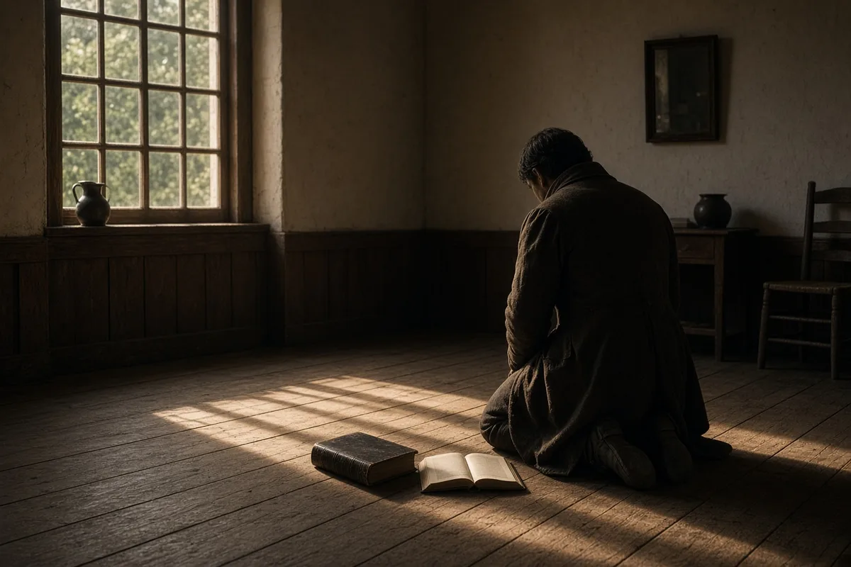 Finney knelt in his law office and experienced overwhelming conviction.