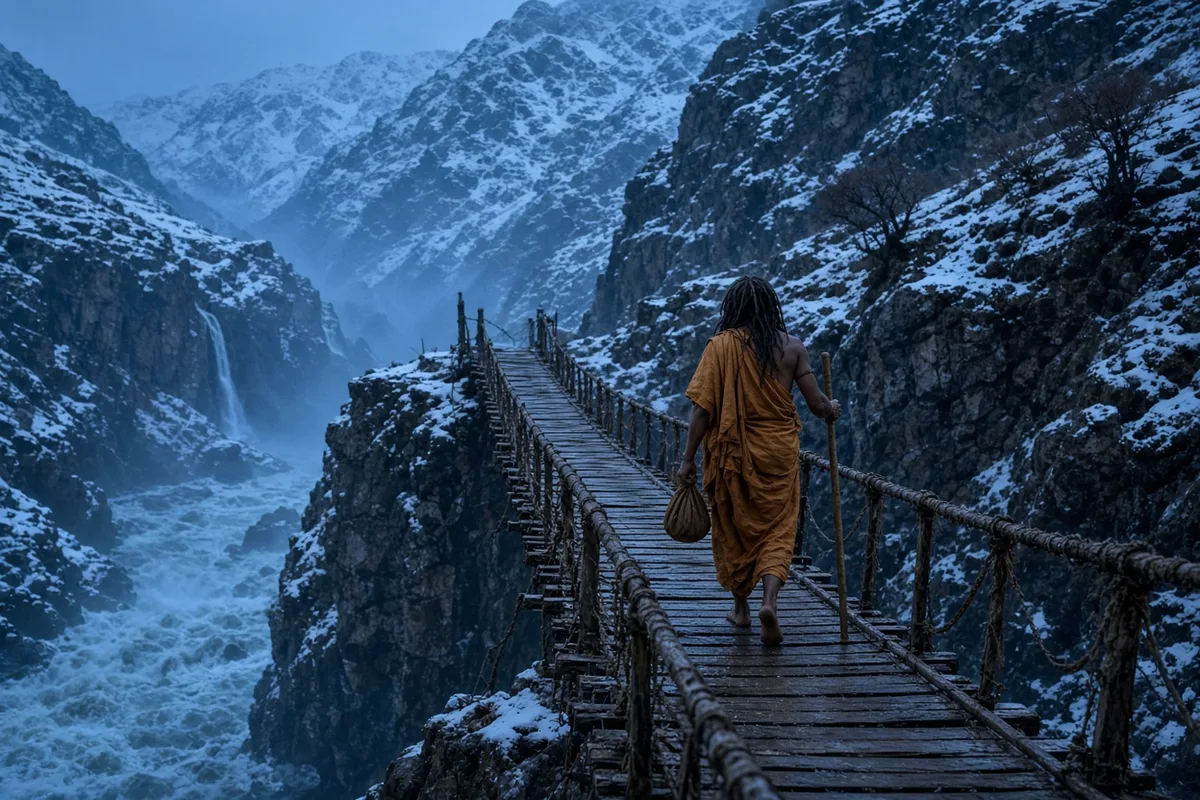 He traversed treacherous mountain terrain on foot to reach isolated communities.