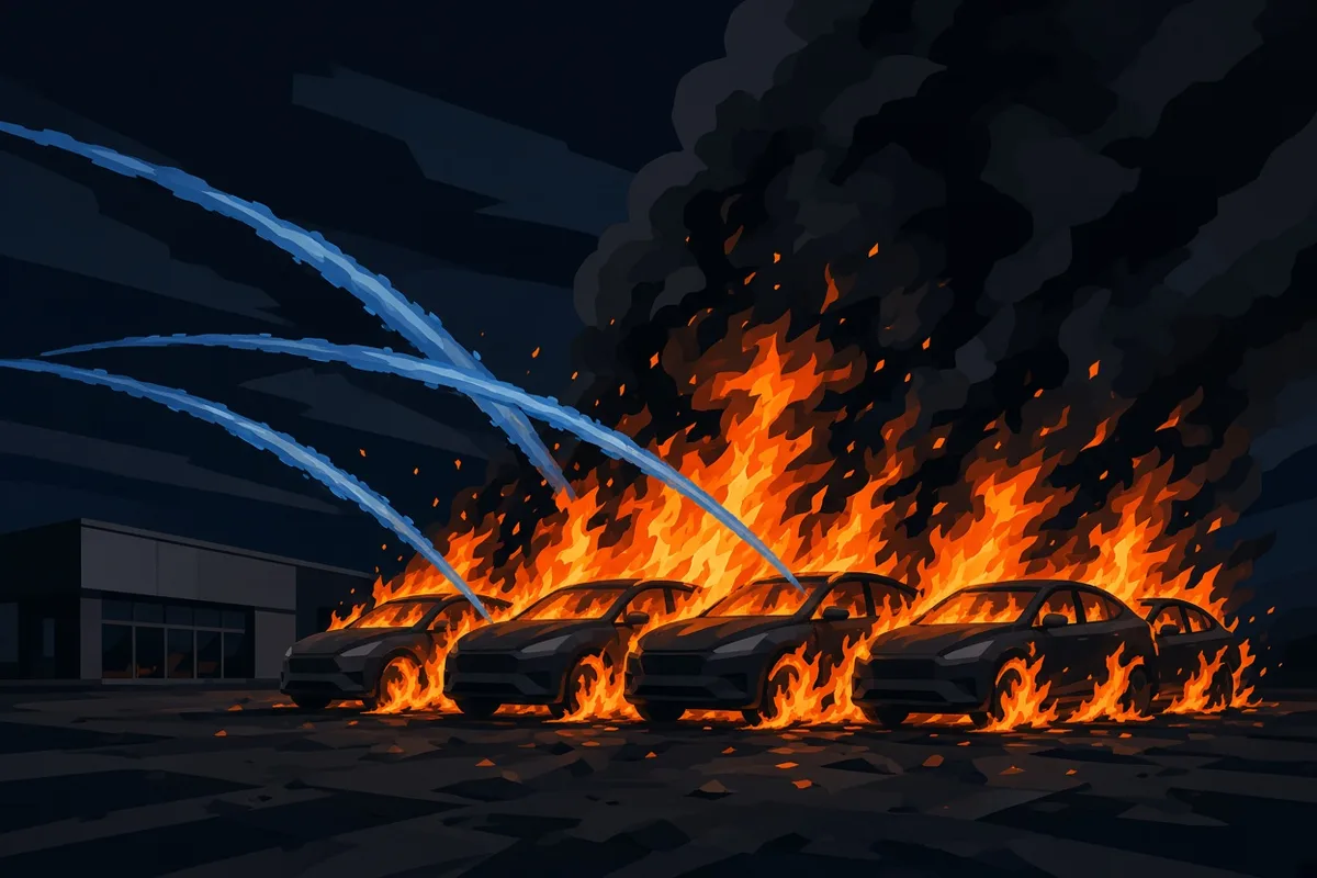 Vehicle fires destroy cars across four locations — IJR News