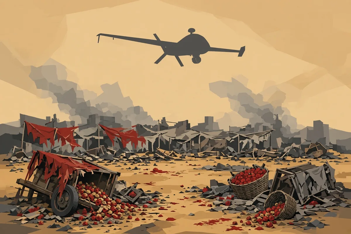 Rights group blames Sudanese army drone strike for over 100 dead at Nyala market