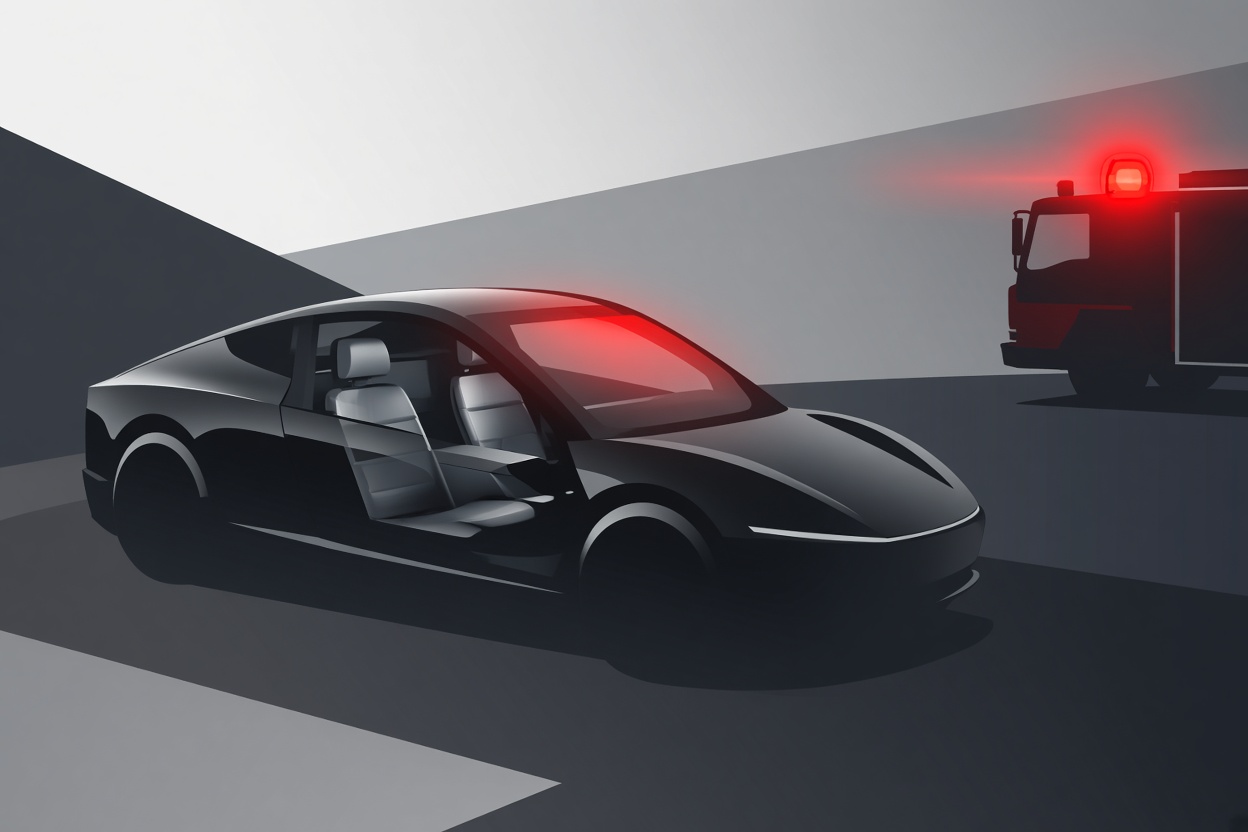 Tesla Cybercab draws concern from Texas fire department over lack of steering wheel