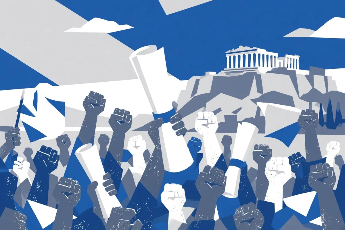 Thousands of Greek students, teachers protest over education, pay