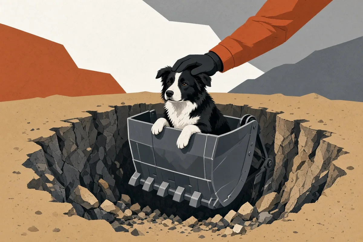Firefighters rescue border collie from 10-foot Florida sinkhole