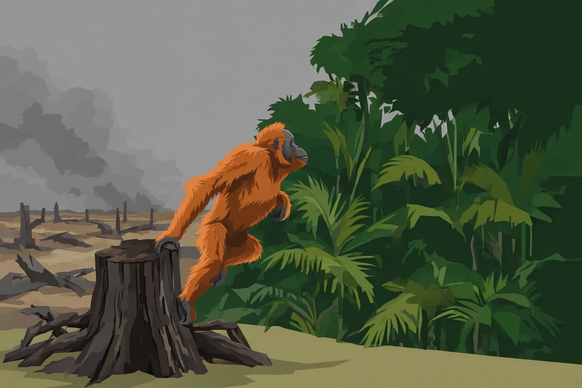 Indonesia frees two orangutans rescued from plantation amid wildfires