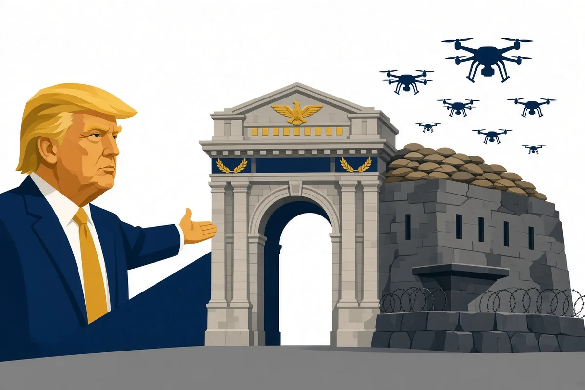 Trump Says Proposed DC Arch Will Double as Military Complex