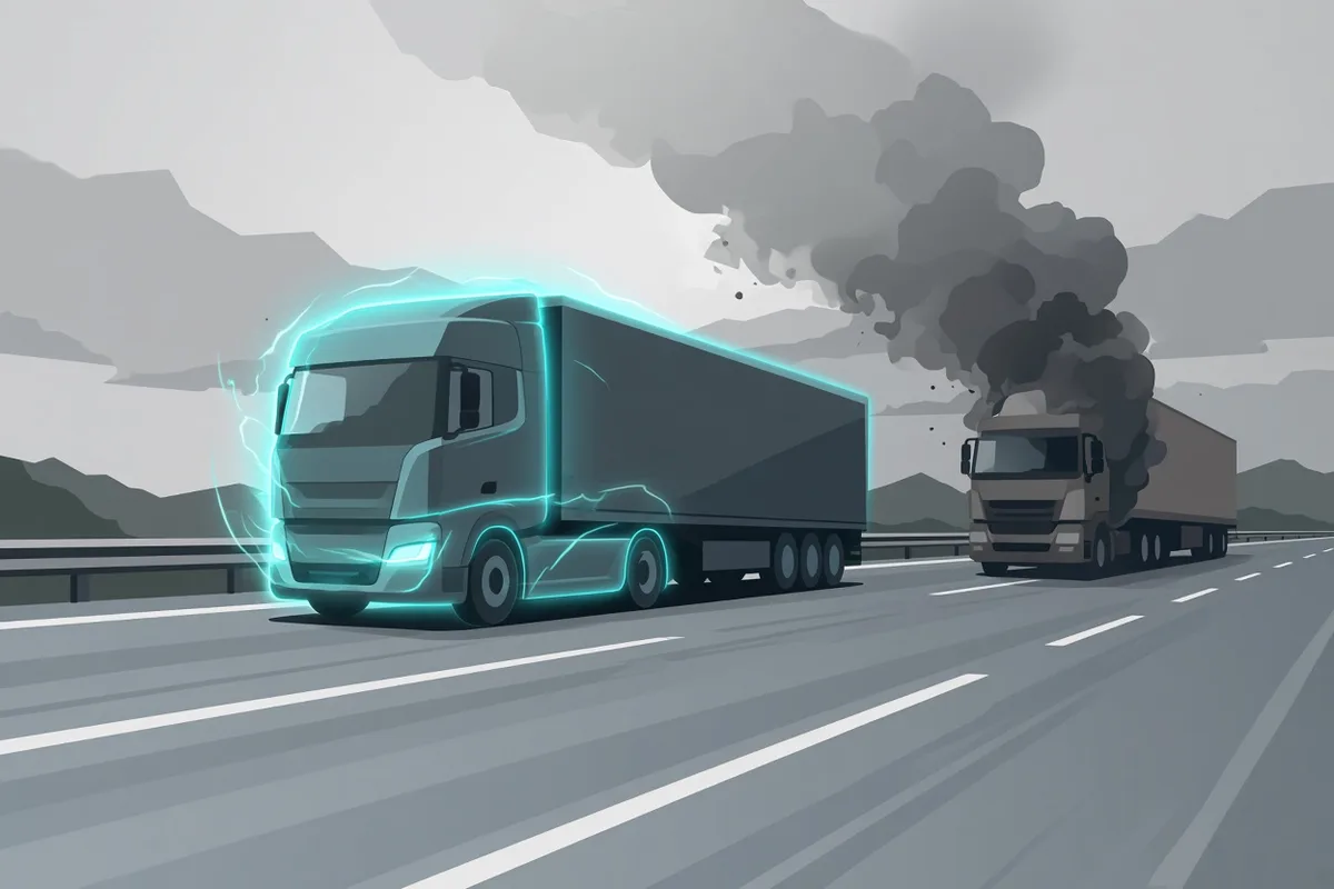 Report ties Iran oil spike to electric trucks undercutting diesel in six EU markets