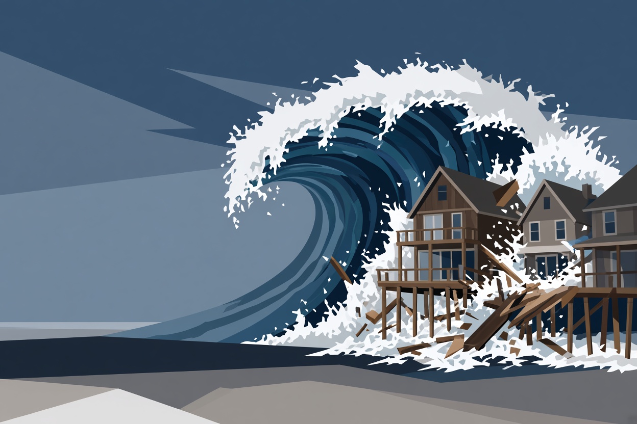Powerful surf damages beachfront homes in Dana Point