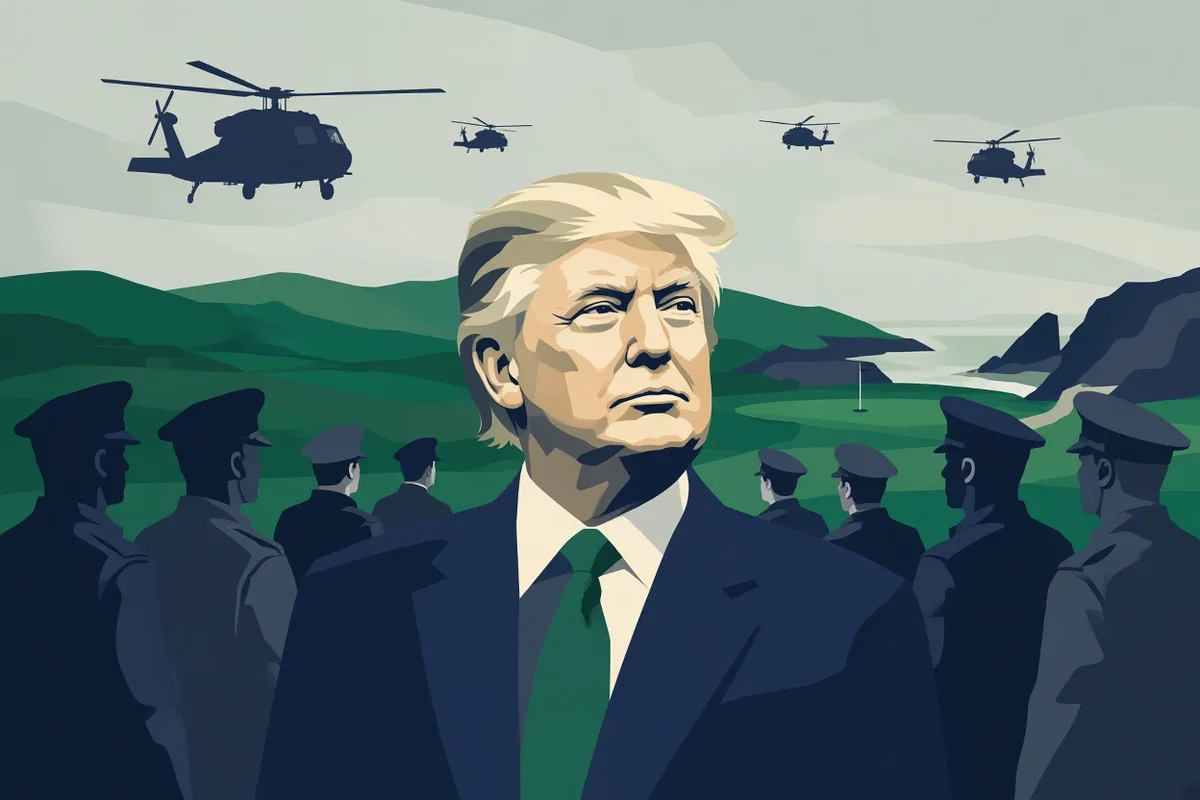 Trump Arrives in Ireland Amid Tight Security
