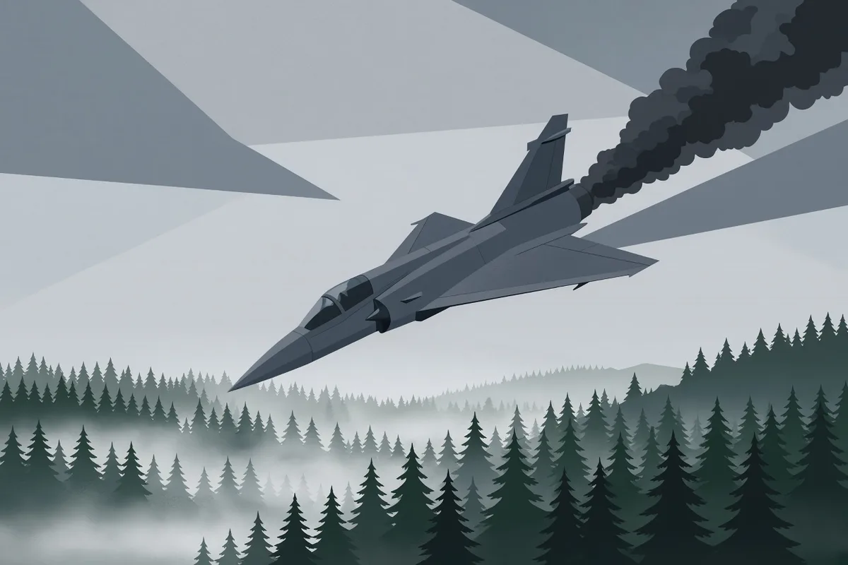 French Mirage 2000D crash kills one crew member, second missing