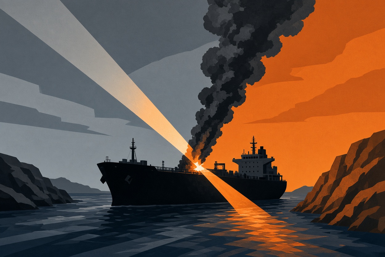 Two Oil Supertankers Hit by Projectiles in Hormuz, Marisks Says