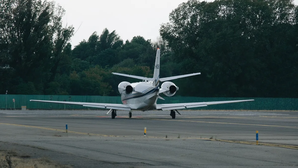 Wahlberg Jet Skids Off Las Vegas Runway