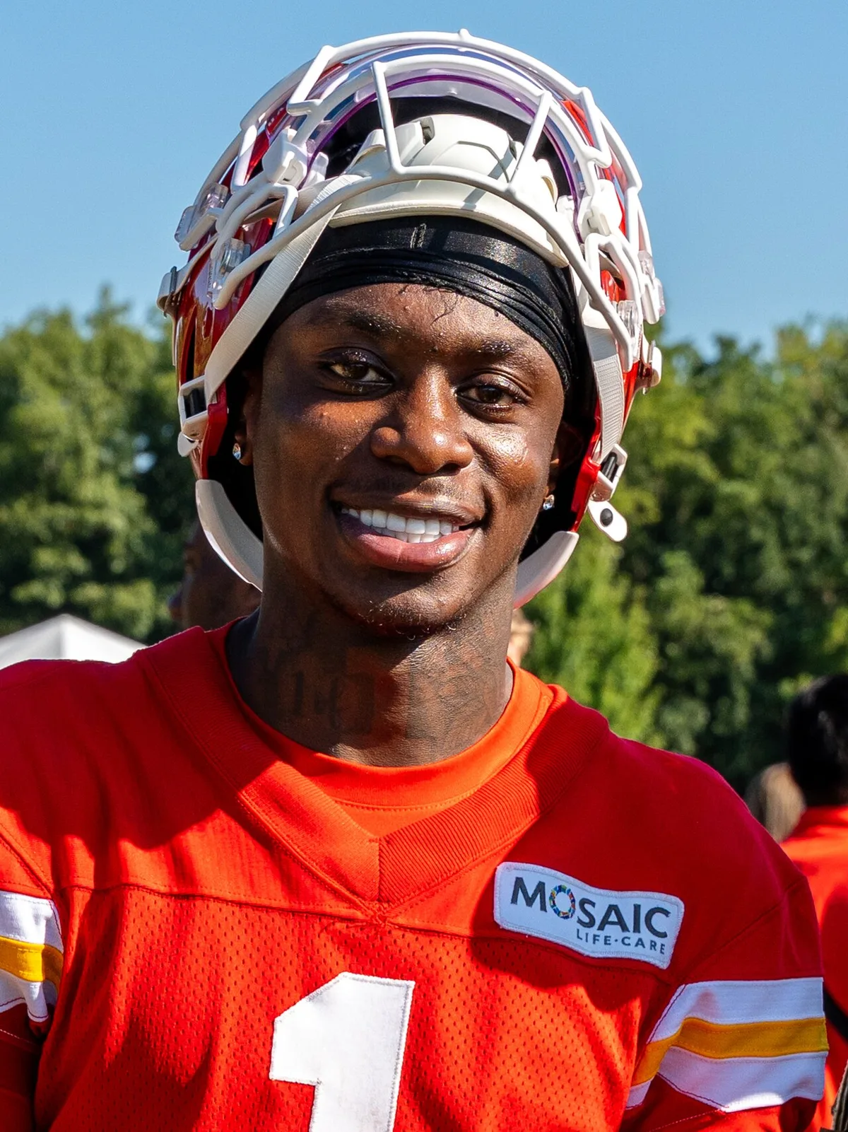Xavier Worthy catches seven for 73 yards