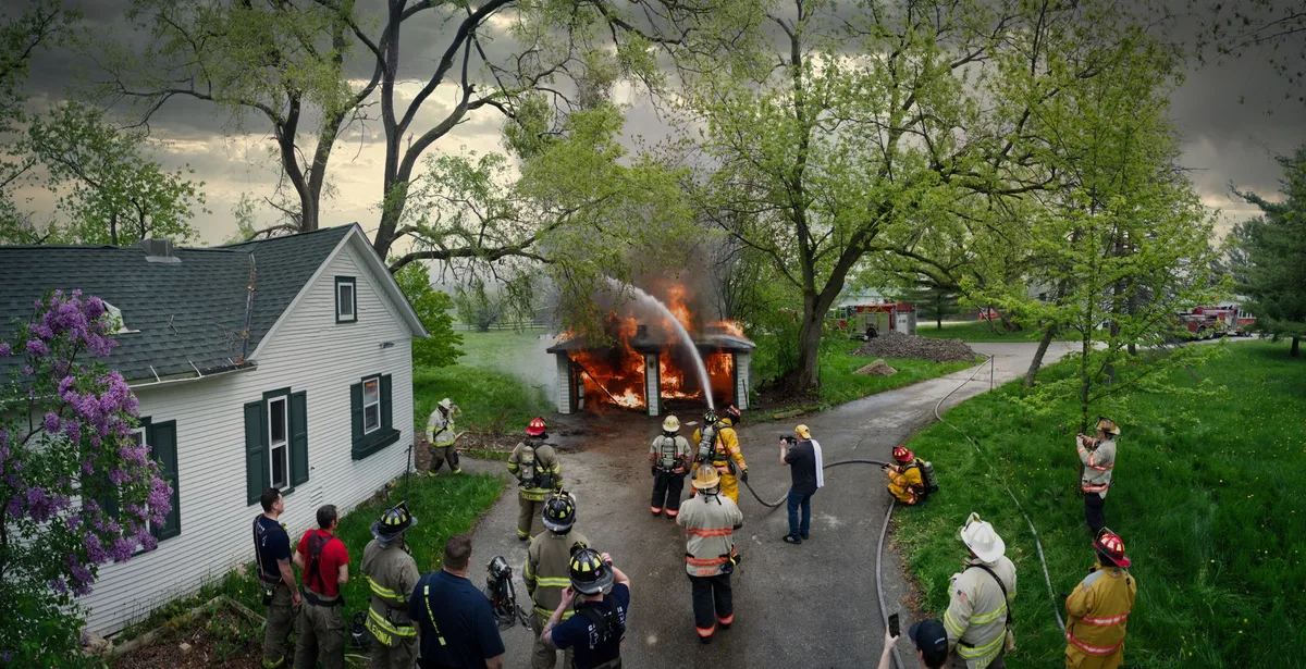 Fires Damage Homes, Garages Across Three States
