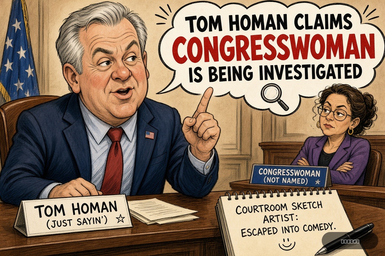 Gavel Gary on Tom Homan — "Tom Homan Claims Congresswoman Is Being Investigated" · AI parody, fiction for entertainment