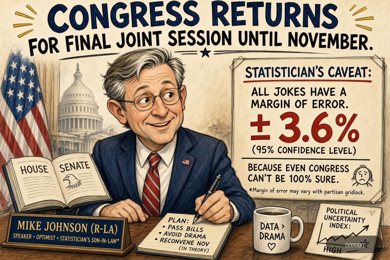 Polling Paul on Mike Johnson — "Congress Returns for Final Joint Session Until November" · AI parody, fiction for entertainment