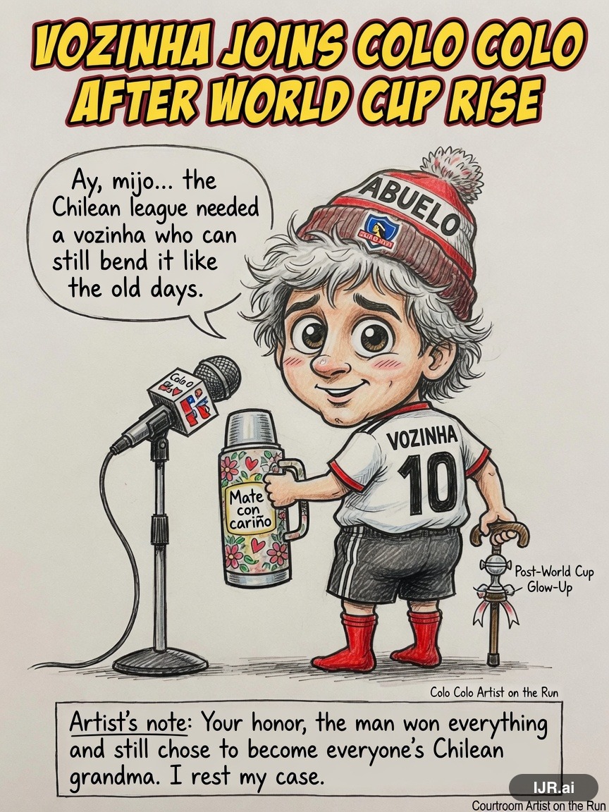 Gavel Gary on Lionel Messi — "Vozinha Joins Colo Colo After World Cup Rise" · AI parody, fiction for entertainment
