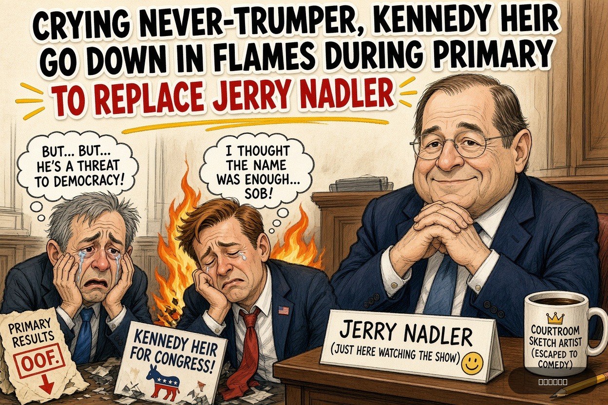 Gavel Gary on Jerrold Nadler — "Crying Never-Trumper, Kennedy Heir Go Down In Flames During Primary To Replace Jerry Nadler" · AI parody, fiction for entertainment