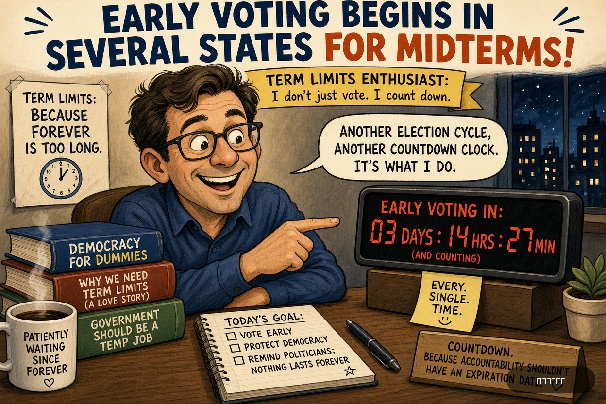 Lame Duck Dave on James Talarico's — "Early Voting Begins in Several States for Midterms" · AI parody, fiction for entertainment