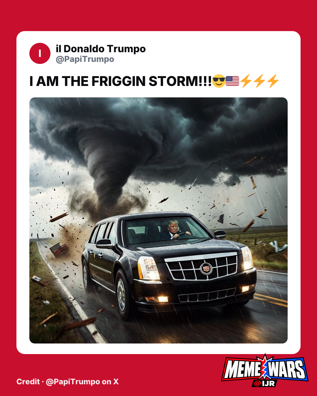 Pro-Trump meme declares 'I am the friggin storm'